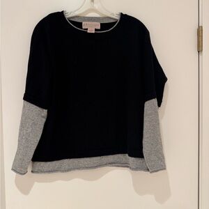 Philosophy Black / Grey Cashmere Sweater, size S